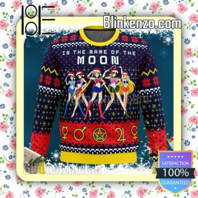 Sailor Moon In The Name Of The Moon Knitted Christmas Jumper
