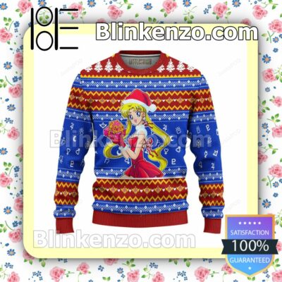 Sailor Moon Manga Anime Knitted Christmas Jumper