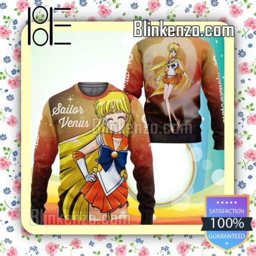 Sailor Venus Minako Aino Sailor Moon Manga Anime Knitted Christmas Jumper