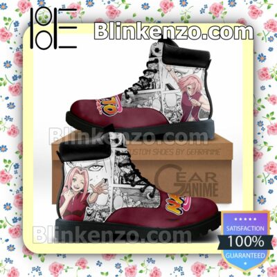 Sakura Haruno Timberland Boots Men