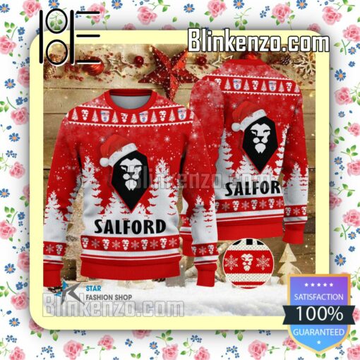 Salford City Logo Hat Christmas Sweatshirts