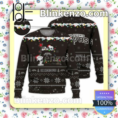 San Antonio Spurs Snoopy Christmas NBA Sweatshirts