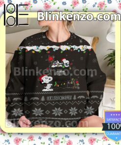 San Antonio Spurs Snoopy Christmas NBA Sweatshirts b