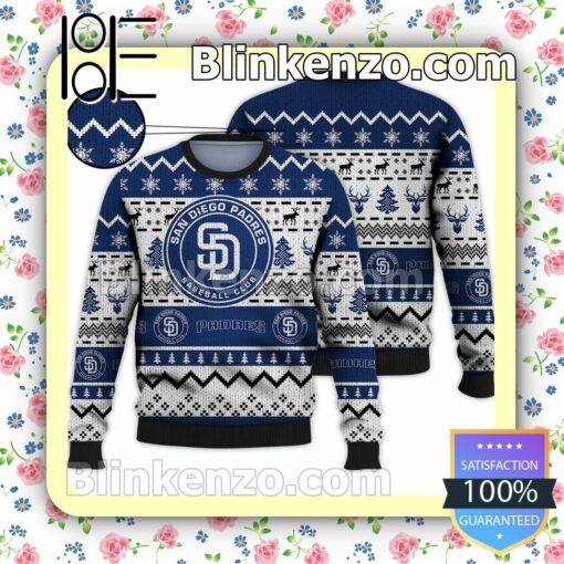 San Diego Padres MLB Ugly Sweater Christmas Funny