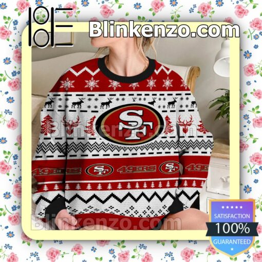 San Francisco 49ers NFL Ugly Sweater Christmas Funny b