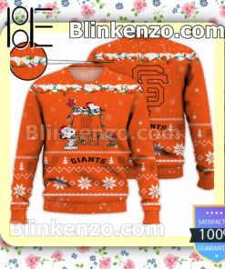 San Francisco Giants Snoopy Christmas MLB Sweatshirts