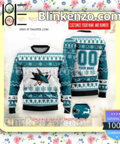 San Jose Sharks Hockey Christmas Sweatshirts