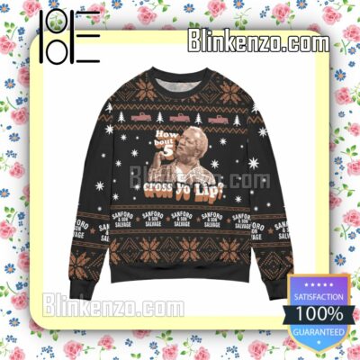 Sanford And Son Salvage How About 5 Cross Your Lips Snowflake Christmas Jumpers