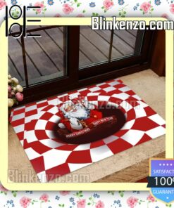 Santa Claus Bottomless Hole Merry Christmas Happy New Year Entryway Mats