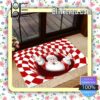 Santa Claus Red And White Bottomless Hole Merry Christmas Entryway Mats