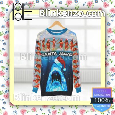 Santa Jaws Christmas Christmas Sweatshirts c