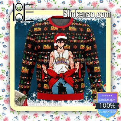 Santa Jin Mori The God Of High School Knitted Christmas Jumper