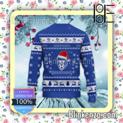 Sarpsborg 08 Fotballforening Logo Holiday Hat Xmas Sweatshirts b