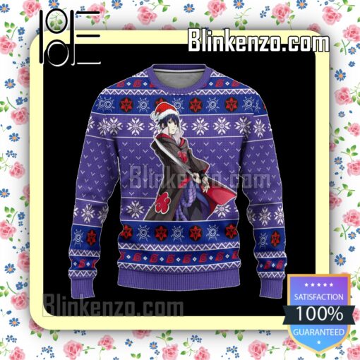 Sasuke Akatsuki Xmas Naruto Manga Anime Knitted Christmas Jumper