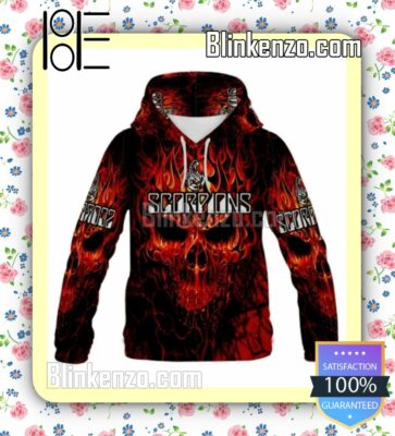 Scorpions Fire Skull Winter Hoodie