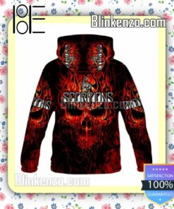 Scorpions Fire Skull Winter Hoodie a