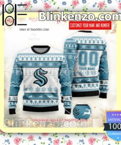 Seattle Kraken Hockey Christmas Sweatshirts