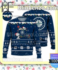 Seattle Mariners Snoopy Christmas MLB Sweatshirts