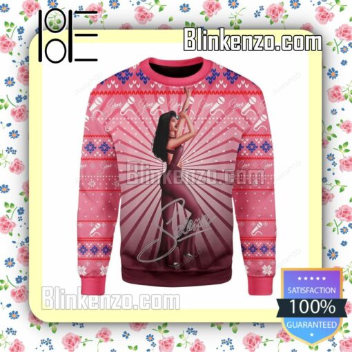 Selena Quintanilla Cartoon Knitted Christmas Jumper