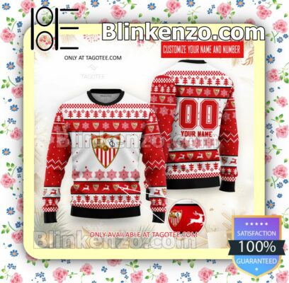 Sevilla FC Football Holiday Christmas Sweatshirts