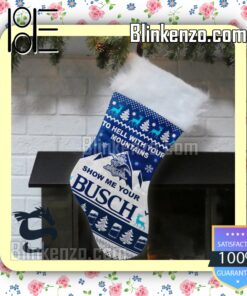 Show Me Your Busch Xmas Faux Fur Stockings