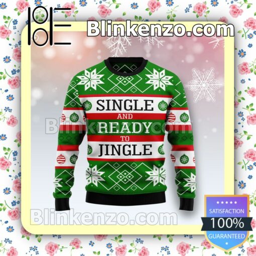 Single Ready To Jingle Holiday Christmas Sweatshirts
