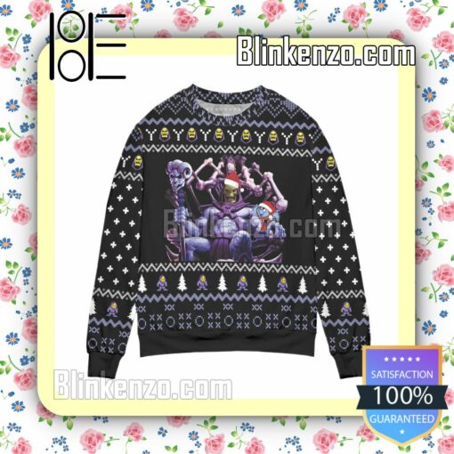 Skeletor And Panthor Art Snowflake Christmas Jumpers