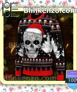 Skull Christmas Pattern Skull Christmas Sweatshirts a