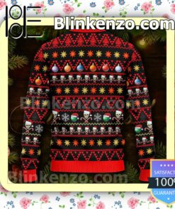 Skull With Cap Skull Christmas Sweatshirts b