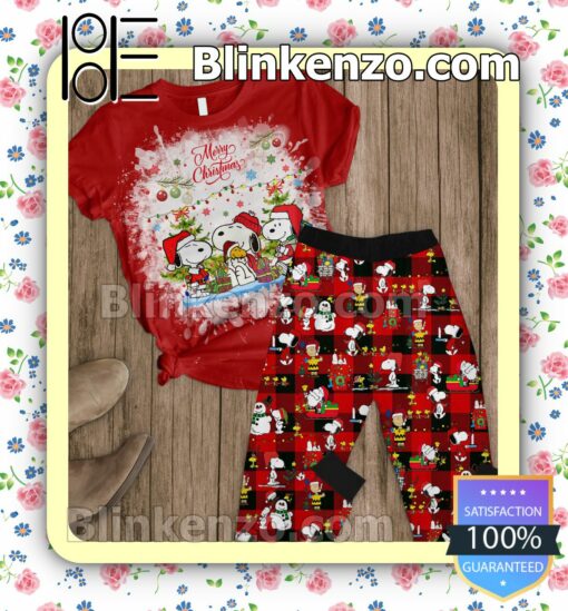 Snoopy Merry Christmas Pajama Sleep Sets