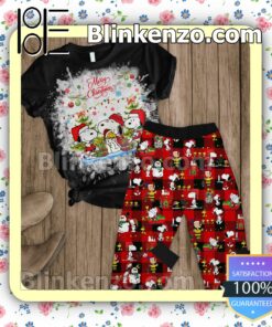 Snoopy Merry Christmas Pajama Sleep Sets a