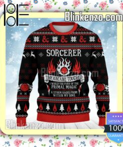 Sorcerer The Arcane-touched DnD Christmas Sweatshirts