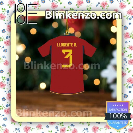 Spain Team Jersey - Diego Llorente Hanging Ornaments a