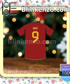 Spain Team Jersey - Gavi Hanging Ornaments a