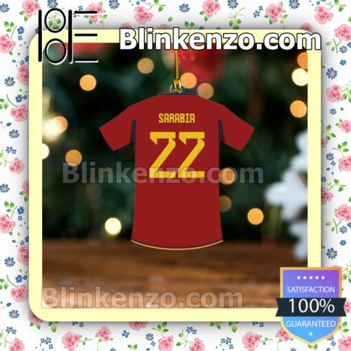 Spain Team Jersey - Pablo Sarabia Hanging Ornaments a
