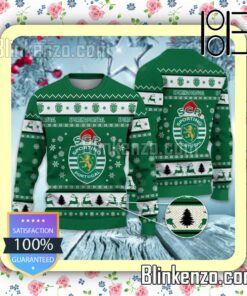 Sporting Clube de Portugal Logo Holiday Hat Xmas Sweatshirts