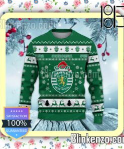 Sporting Clube de Portugal Logo Holiday Hat Xmas Sweatshirts a