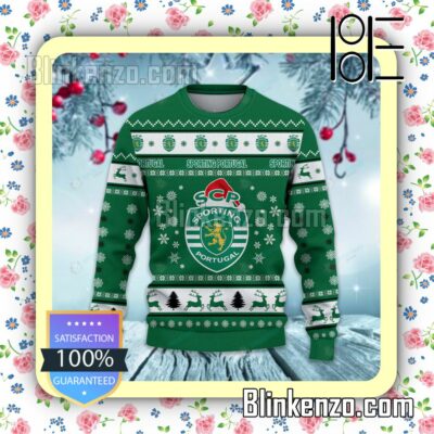 Sporting Clube de Portugal Logo Holiday Hat Xmas Sweatshirts a