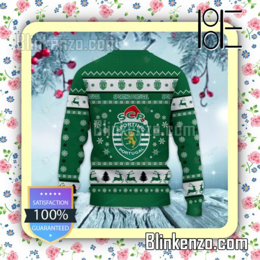 Sporting Clube de Portugal Logo Holiday Hat Xmas Sweatshirts b