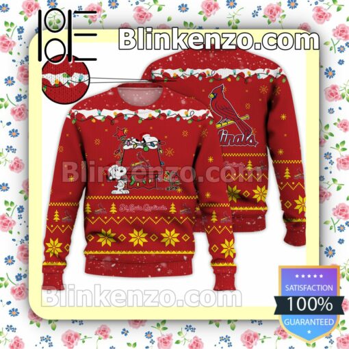 St. Louis Cardinals Snoopy Christmas MLB Sweatshirts