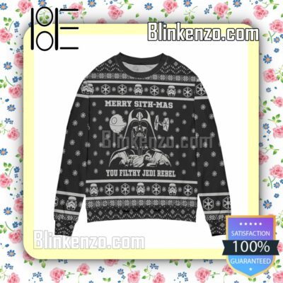 Star Wars Darth Vader Merry Sithmas You Filthy Jedi Rebel Christmas Jumpers