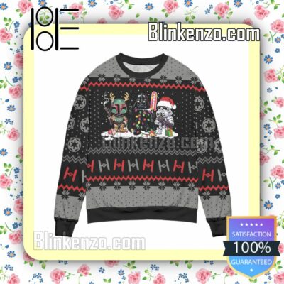 Star Wars Darth Vader Stormtrooper & Boba Fett Xmas Christmas Jumpers