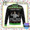 Sterling Archer Black Merry Drunk Im Christmas Knitted Christmas Jumper