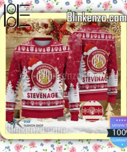 Stevenage Football Club Logo Hat Christmas Sweatshirts