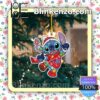 Stitch Atlanta Braves Christmas Hanging Ornaments