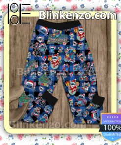 Stitch Don't Get Your Tinsel In A Tangle Pajama Sleep Sets b