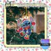Stitch Los Angeles Dodgers Christmas Hanging Ornaments