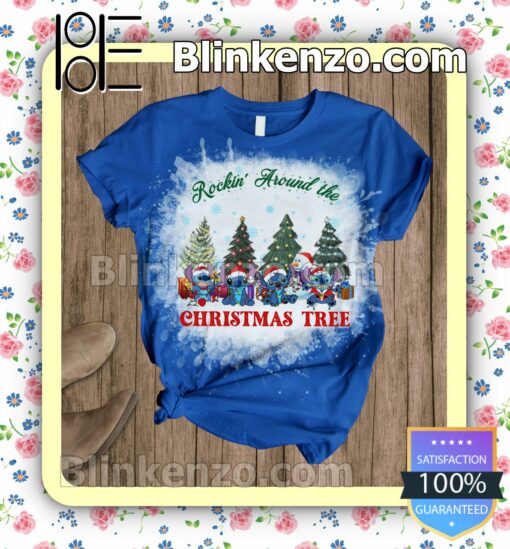 Stitch Rockin' Around The Christmas Tree Pajama Sleep Sets a