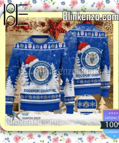 Stockport County FC Logo Hat Christmas Sweatshirts