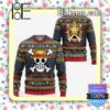 Straw Hat Pirate One Piece Manga Anime Knitted Christmas Jumper